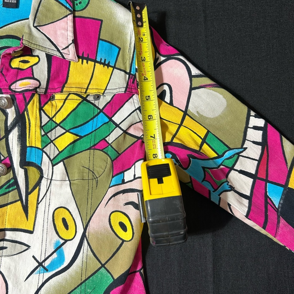 Colorful Kaktus Abstract Print Jacket - Picture 14 of 15
